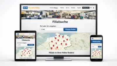 Plattform Filiale rechteckig